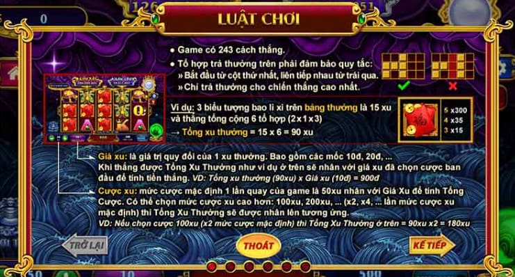 Luật chơi Nổ Hũ Kho Tàng Ngũ Long Pg88